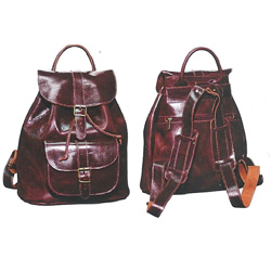 Leather Backpack unisex #0501